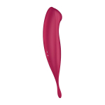 Малиновый вибромассажер 22,2см Satisfyer Twirling Pro+ J2018-305-1