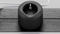 Адаптер трековой розетки T6R-B.N Черный d65