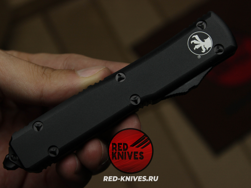 Нож Microtech Ultratech T/E A+++ - черная рукоять, черный клинок танто RK/Н89