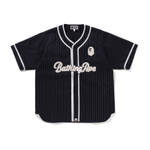 A Bathing Ape Bathing Ape Pinstripe Baseball Shirt