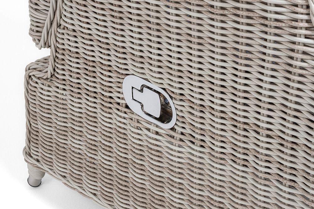 "Форио" кресло раскладное плетеное, цвет бежевый