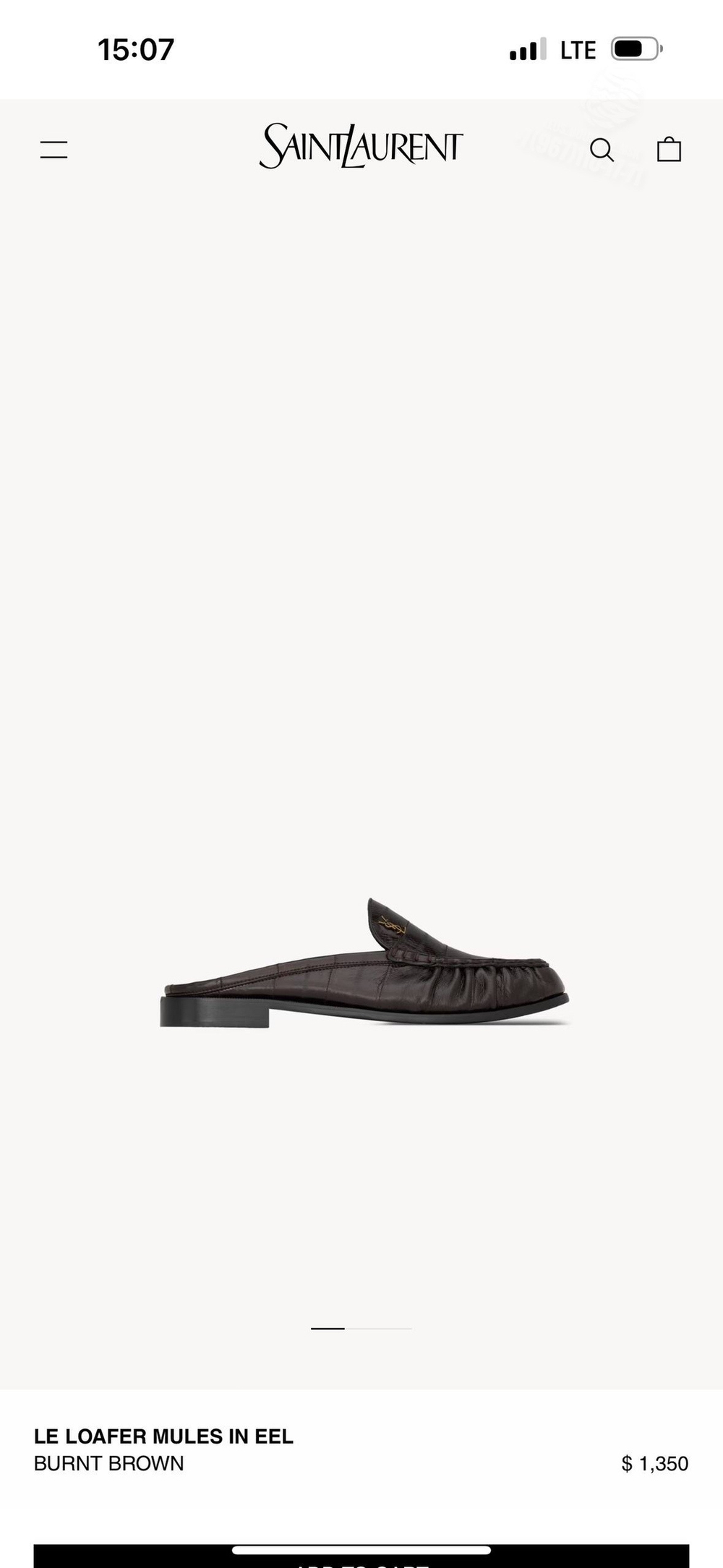 Мюли Yves Saint Laurent