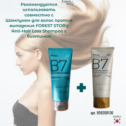Шампунь освежающий против выпадения волос Forest Story Anti-Hair Loss Cool Shampoo с биотином B7 200 мл