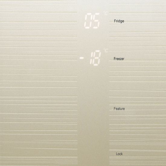 Холодильник Ginzzu NFK-605 Gold glass