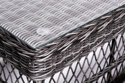 "Асти" лаунж-зона из искусственного ротанга на 6 персоны, цвет графит