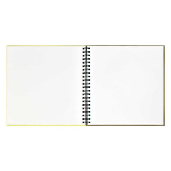 Скетчпад 195х195 мм, 48 л, блок - белый офсет, зелёный офсет, крафт-бумага 80 г/м², арт. 62827