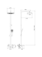HB24615-7 Душевая система HAIBA