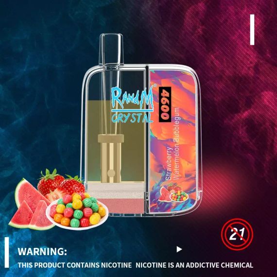 RandM 4600 Crystal - Strawberry Watermelon Bubblegum (5% nic)