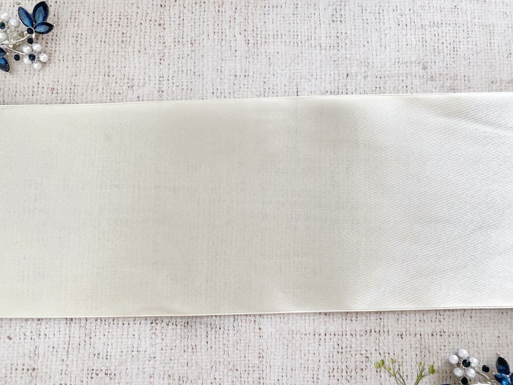 Лента атласная, ш. 10 см, айвори