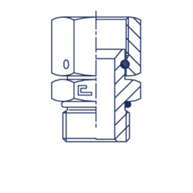 Штуцер FNA JIC 3/4 - UNF 1.1/16