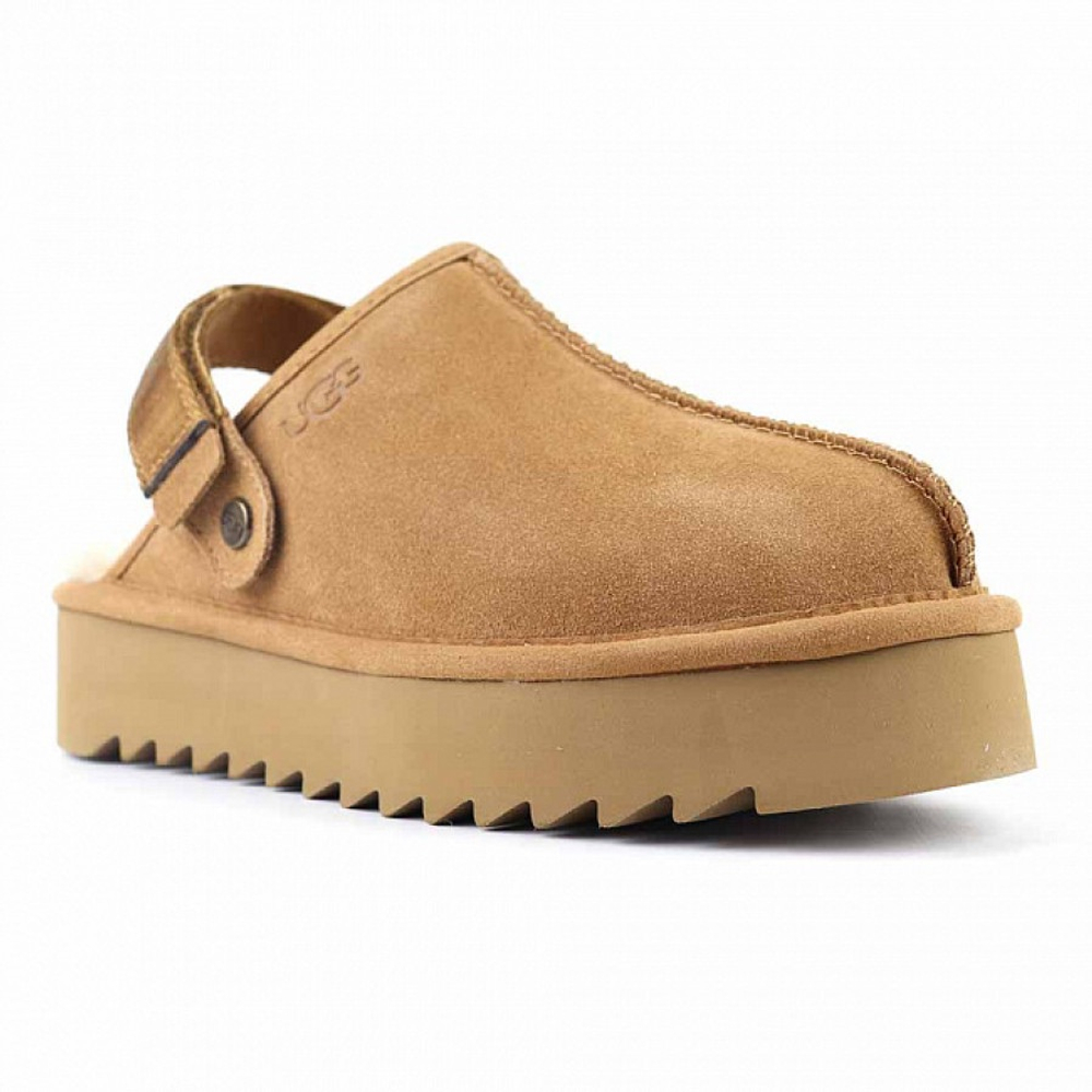 UGG Goldenstar Clog Platform Chestnut