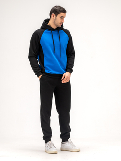 Костюм мужской спортивный. Синий/черный