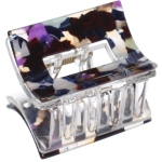 Заколка - краб для волос «AKS-EMPIRE», квадрат, цвет микс 6 цветов, 3,6*2,7см