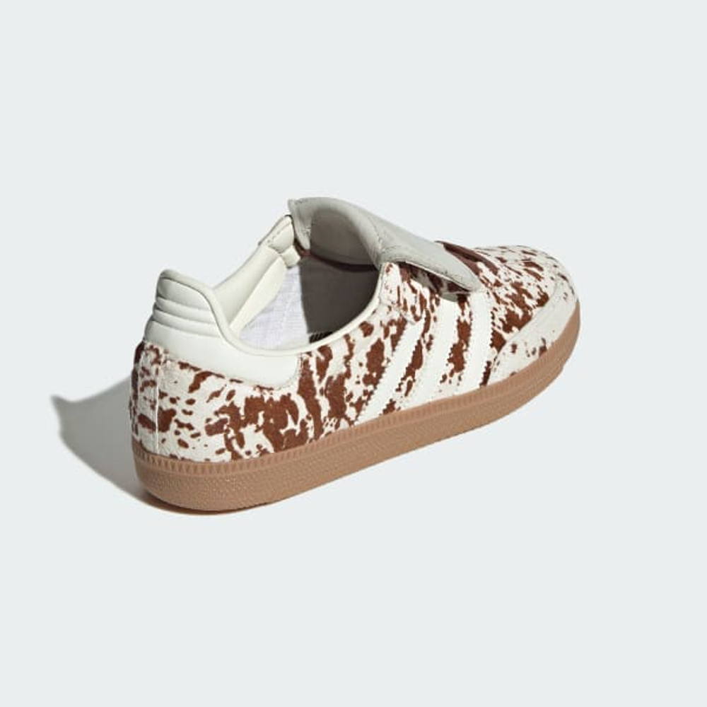 ADIDAS Кроссовки Samba с анималистическим принтом, белый/розовый