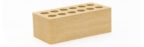 Кирпич лицевой гиперпрессованный полуторный желтый