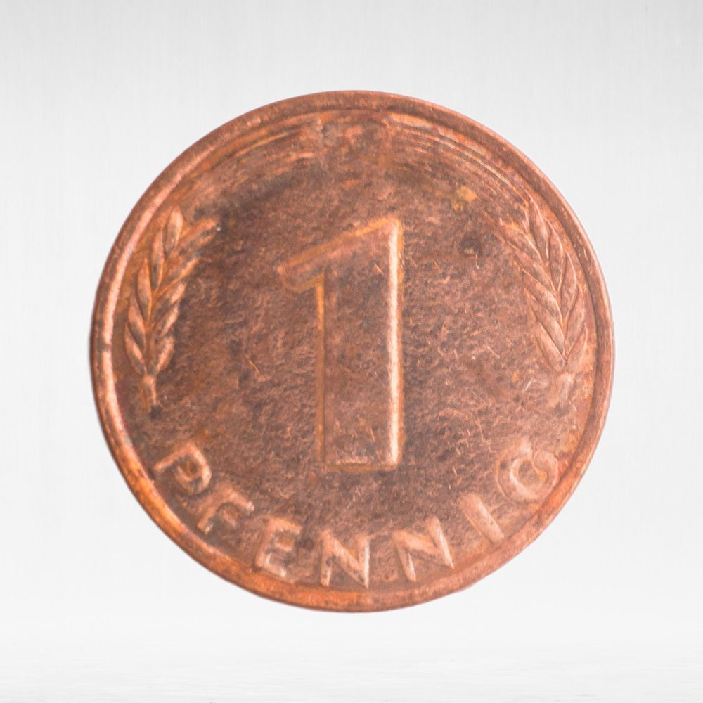 Germany, 1 Pfennig, 1976, (Stuttgart Mint - "F"), VF