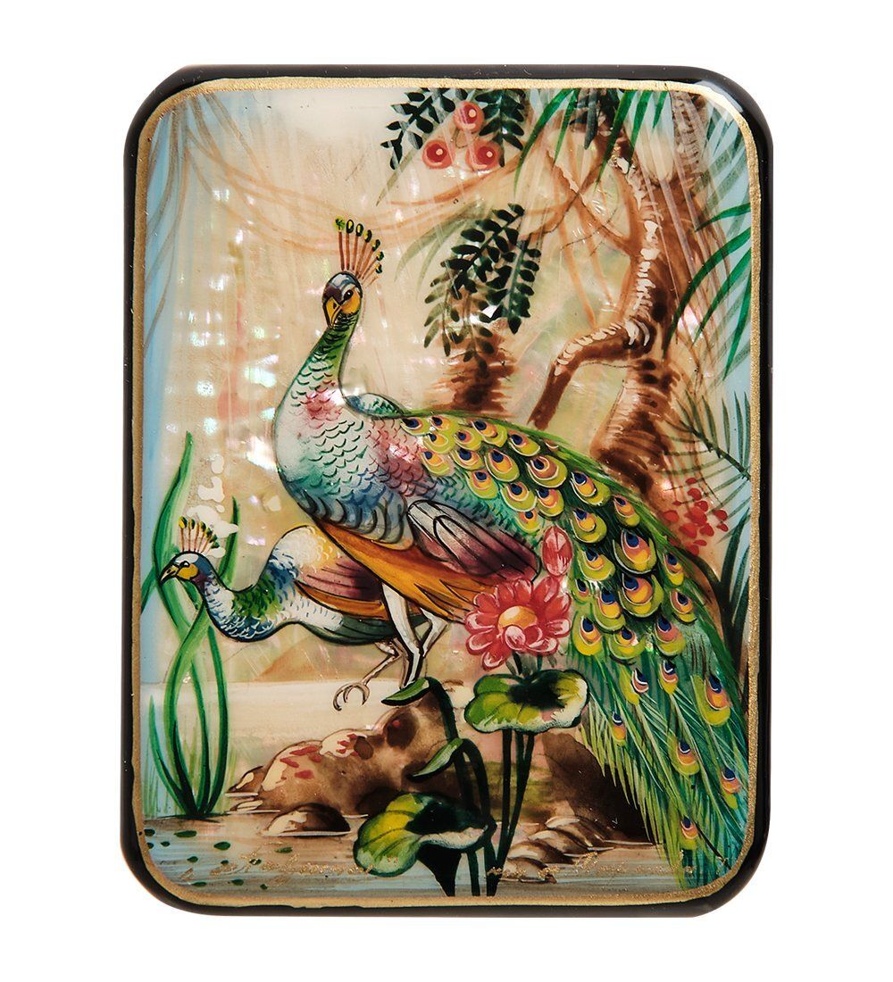 Народные промыслы ШК-55/125 Шкатулка «Павлины»