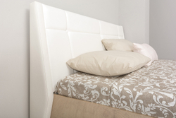 Кровать с ортопедическим основанием Муссон 11.28 Н, Дуб эндгрейн, Марвел вайт