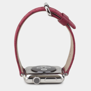 Ремешок для Apple Watch 40/41/42 mm из кожи страуса, цвета фуксии