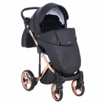 Детская коляска Adamex Chantal Star Collection 2 в 1 STAR101 черный+розовый