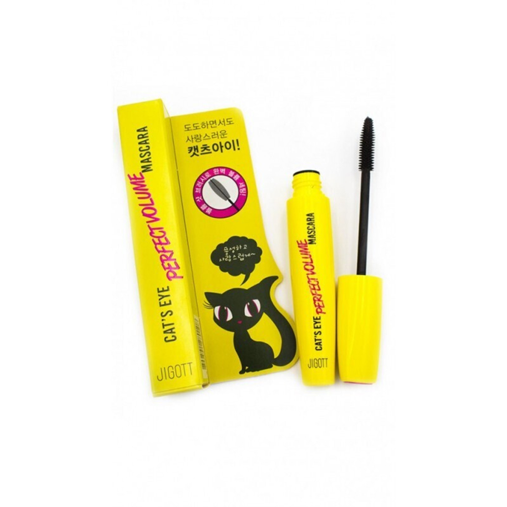 Jigott / Ухаживающая тушь для ОБЪЁМА /ПОДКРУЧИВАНИЯ/ УДЛИНЕНИЯ ресниц Cat's Eye Mascara, 12 гр