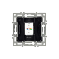 Механизм компьютерной розетки SCT-MPC1-PL-BK (RJ-45, CAT6) (Arlight, -) 045334