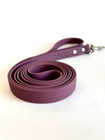 Поводок для собак из биотана, 20 мм, 3 м, сливовый, теснение под кожу