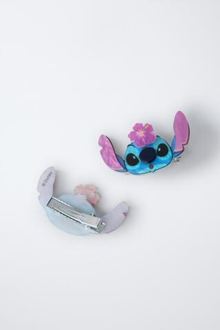 ZARA НАБОР ИЗ 3 ПАР НОСКОВ С ДЕТАЛЯМИ LILO & STITCH © DISNEY, СИНИЙ
