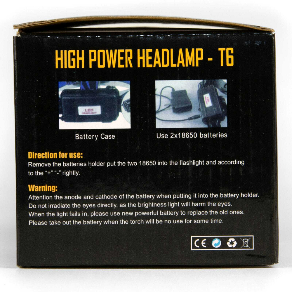 Фонарь налобный FA-2199-2 (+синий свет)