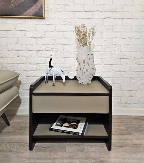 Прикроватная тумбочка Yokima L с полкой и ящиком