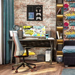 Обои виниловые Home Color Daim HC71907-54, молодежный дизайн размер 1,06х10м