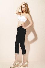 Женские бриджи из мягкого эластичного материала Doreanse Essentials (Размер: M) (Цвет: черный)