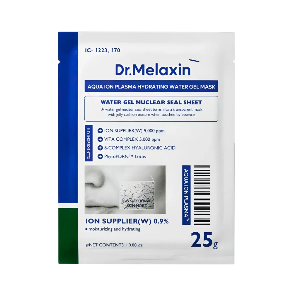 Dr.Melaxin Увлажняющая маска для лица с акво-ионной плазмой Aqua Ion Plasma Hydrating Water Gel Mask 25 гр.