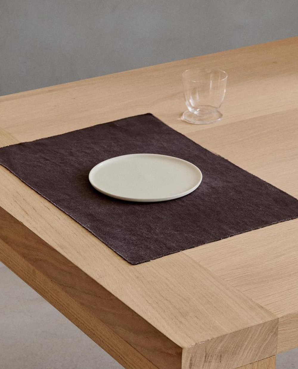 ZARA HOME ЛЬНЯНАЯ САЛФЕТКА, БАКЛАЖАННЫЙ