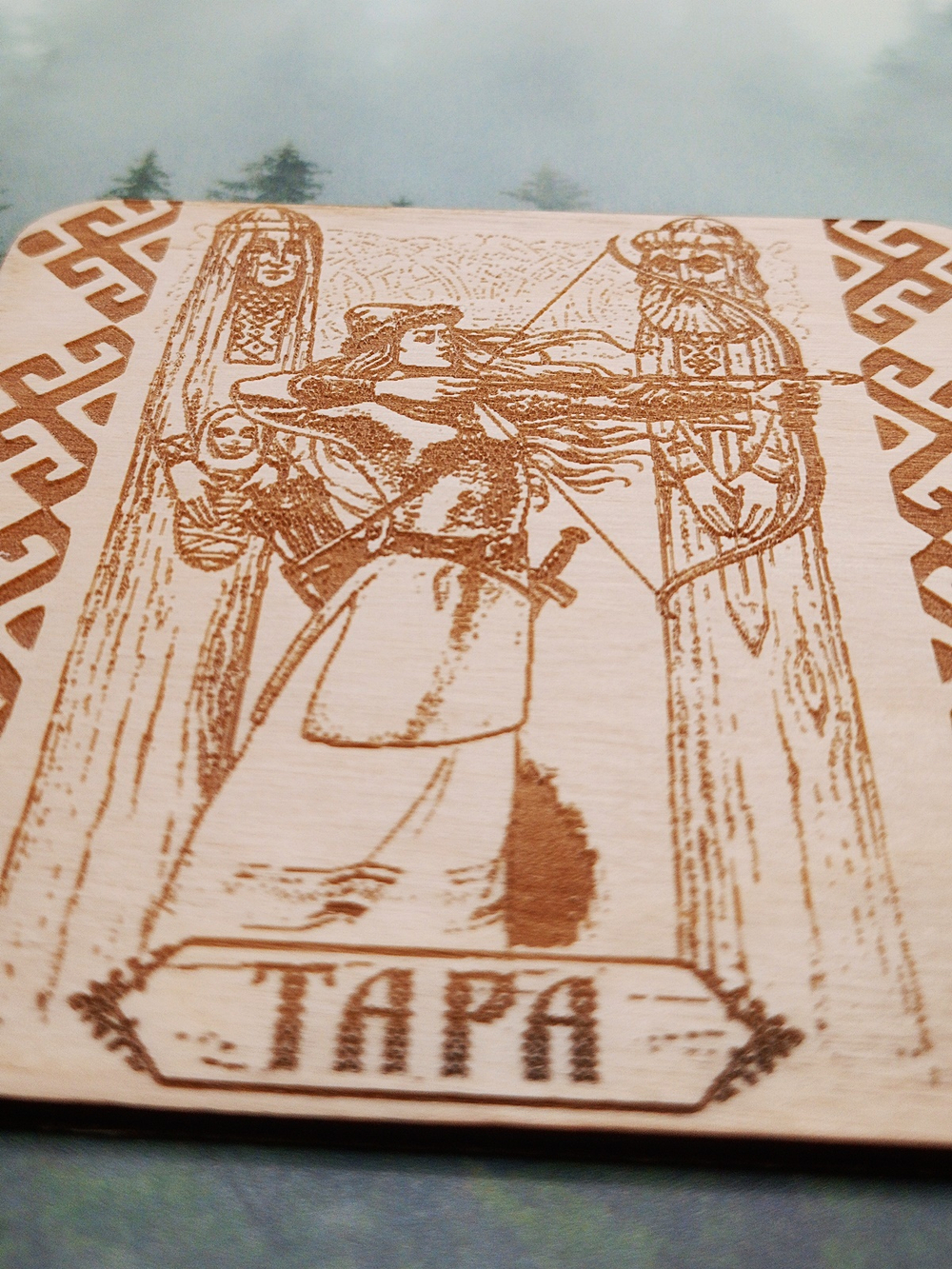 Деревянная картина "Тара"