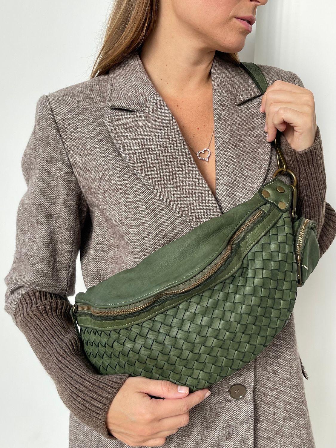 Banana bag, UNO VINTAGE, FORTE (зеленый)