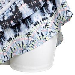 Женская теннисная юбка Lucky in Love Tye Dye Groove Skirt Women - White, Blue