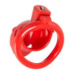 Красный мужской пояс верности 10см из пластика ToyFa Black&Red 901411-9