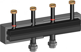 Распределительный коллектор 2 отопительных контура Meibes (до 130 кВт)