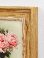 Картина настенная интерьерная в раме "под дерево" 26*26 см