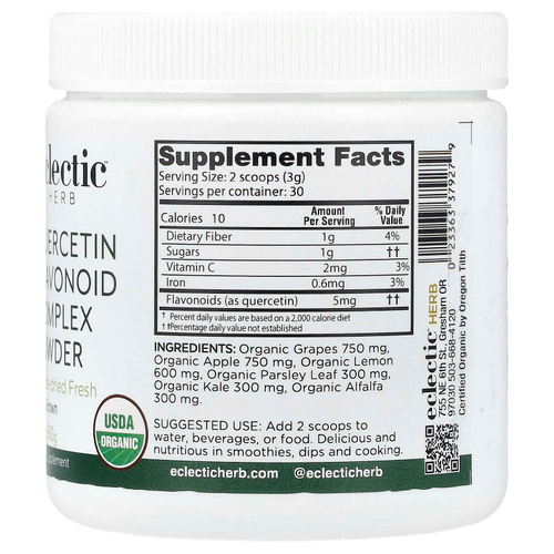 Eclectic Herb, Freeze Dried Fresh, комплекс кверцетина и флавоноидов, 90 г (3,2 унции)