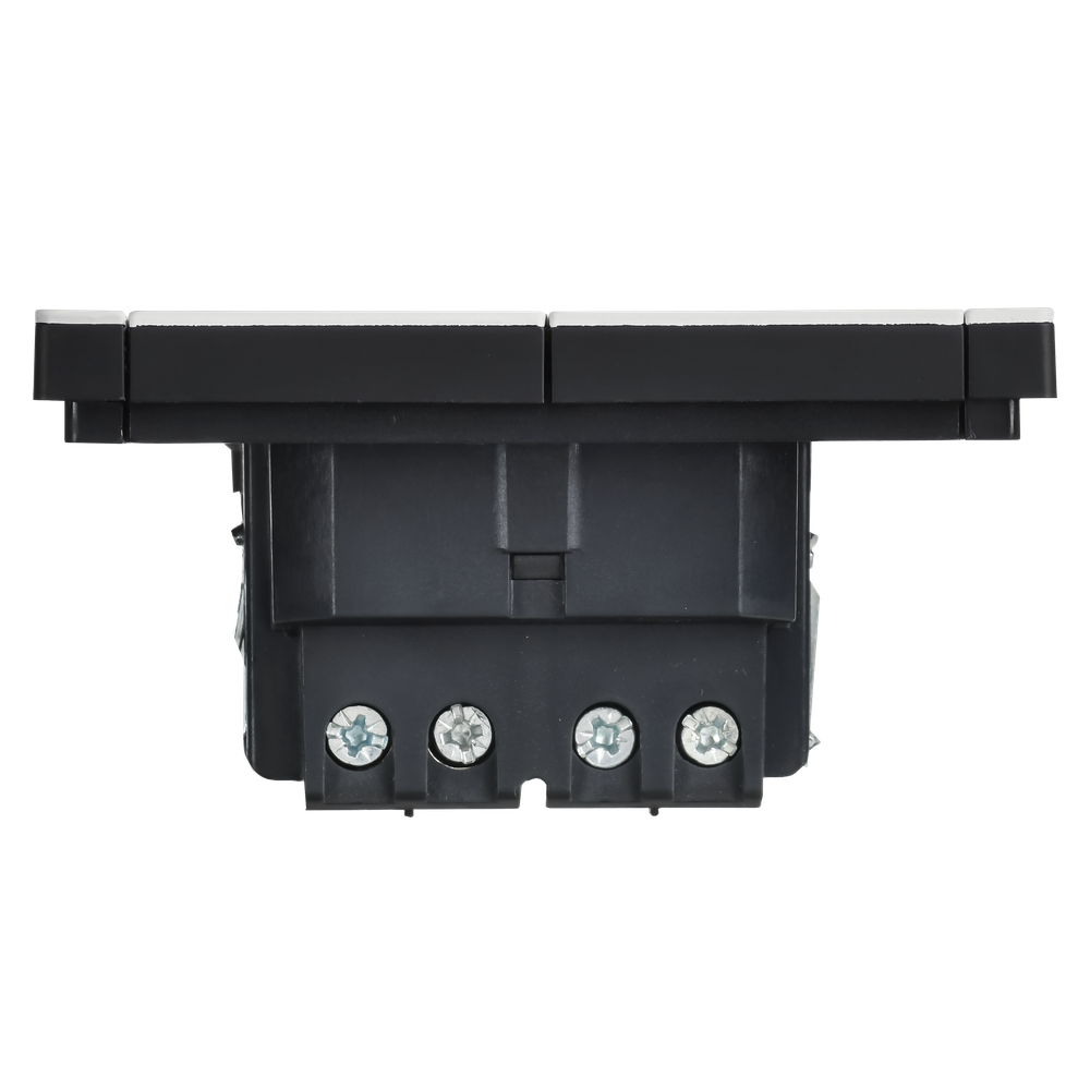 FORTE&PIANO Выключатель 2-клавишный перекрестный 10А FP209M металл белый IEK