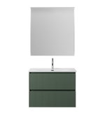 Тумба с раковиной подвесная BelBagno UNO-MINI-800-2C-SO-VO Еловый матовый, раковина белая BB-8099-3-80