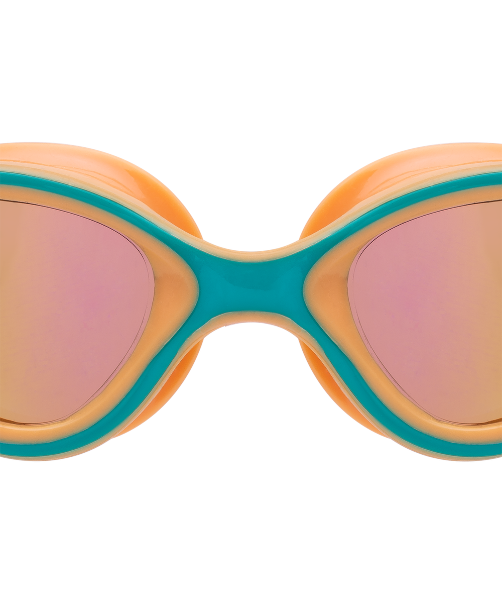 БЕЗ УПАКОВКИ Очки для плавания Oliant Mirror Ginger/Green