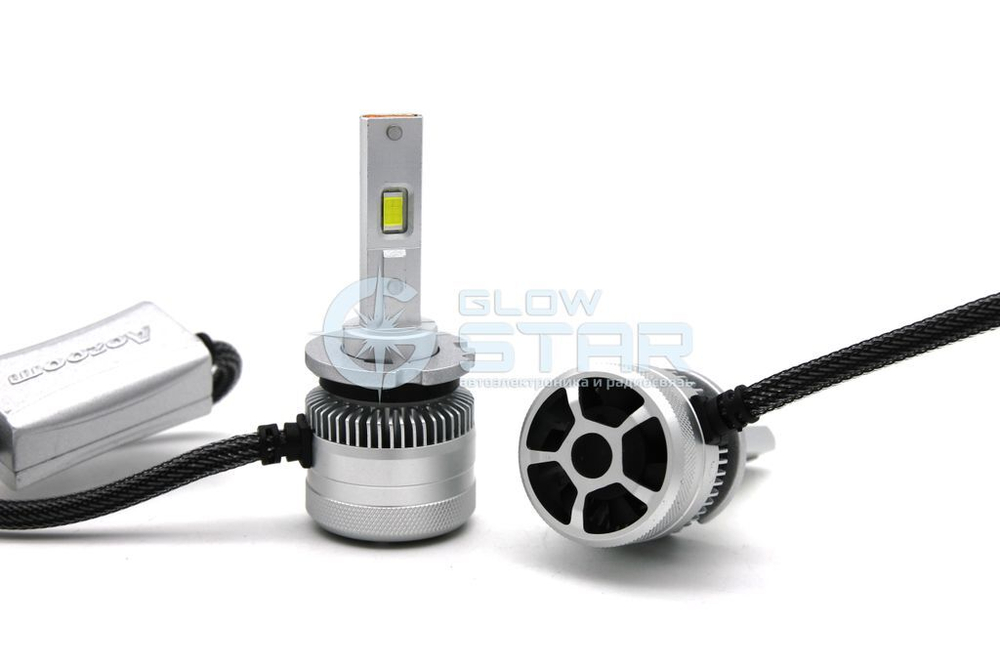 Светодиодные лампы D2H Aozoom ALH-08 в штатную линзу с кулером, 12V, 35W, 6000K (комплект, 2шт)