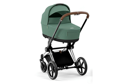 Коляска 2 в 1 Cybex Priam IV Leaf Green, шасси Chrome Brown
