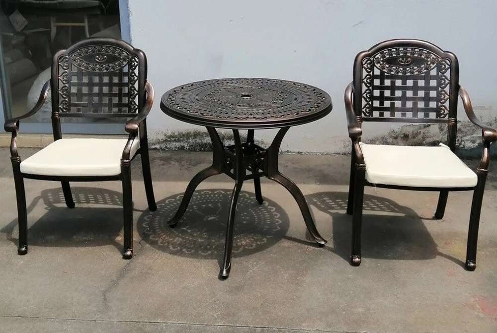 Металлическая мебель из литого алюминия Vienna 2, светло-бежевый