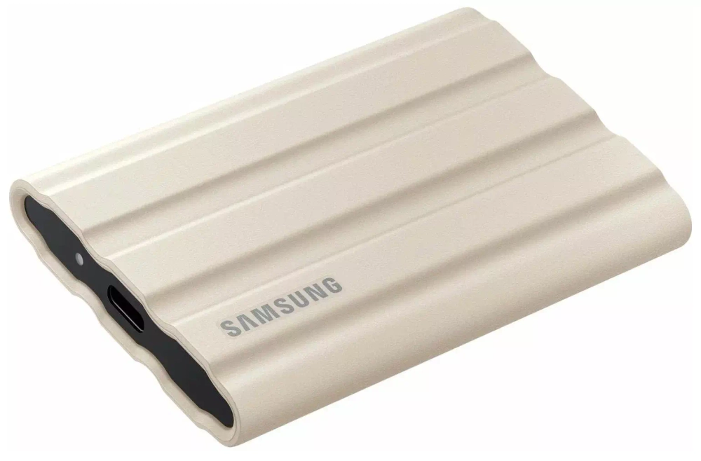 Внешний накопитель SSD 1Tb Samsung T7 Shield ( MU-PE1T0K/WW ) USB 3.2 Type C Бежевый