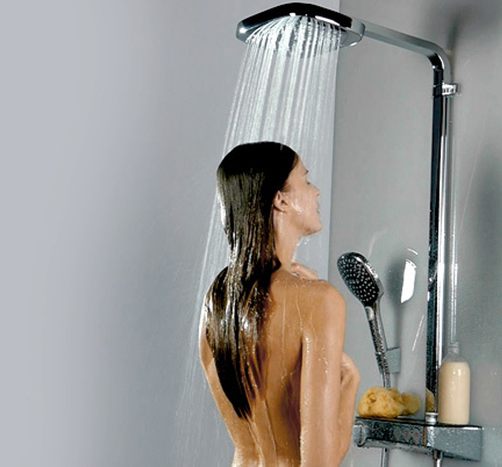 Душевая система Hansgrohe Raindance Select Push 300 3jet Showerpipe хром 27127000