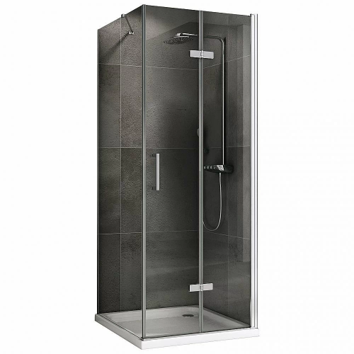 Душевой уголок ABBER Zart AG08100P-S101 100x100 стекло прозрачное/профиль хром